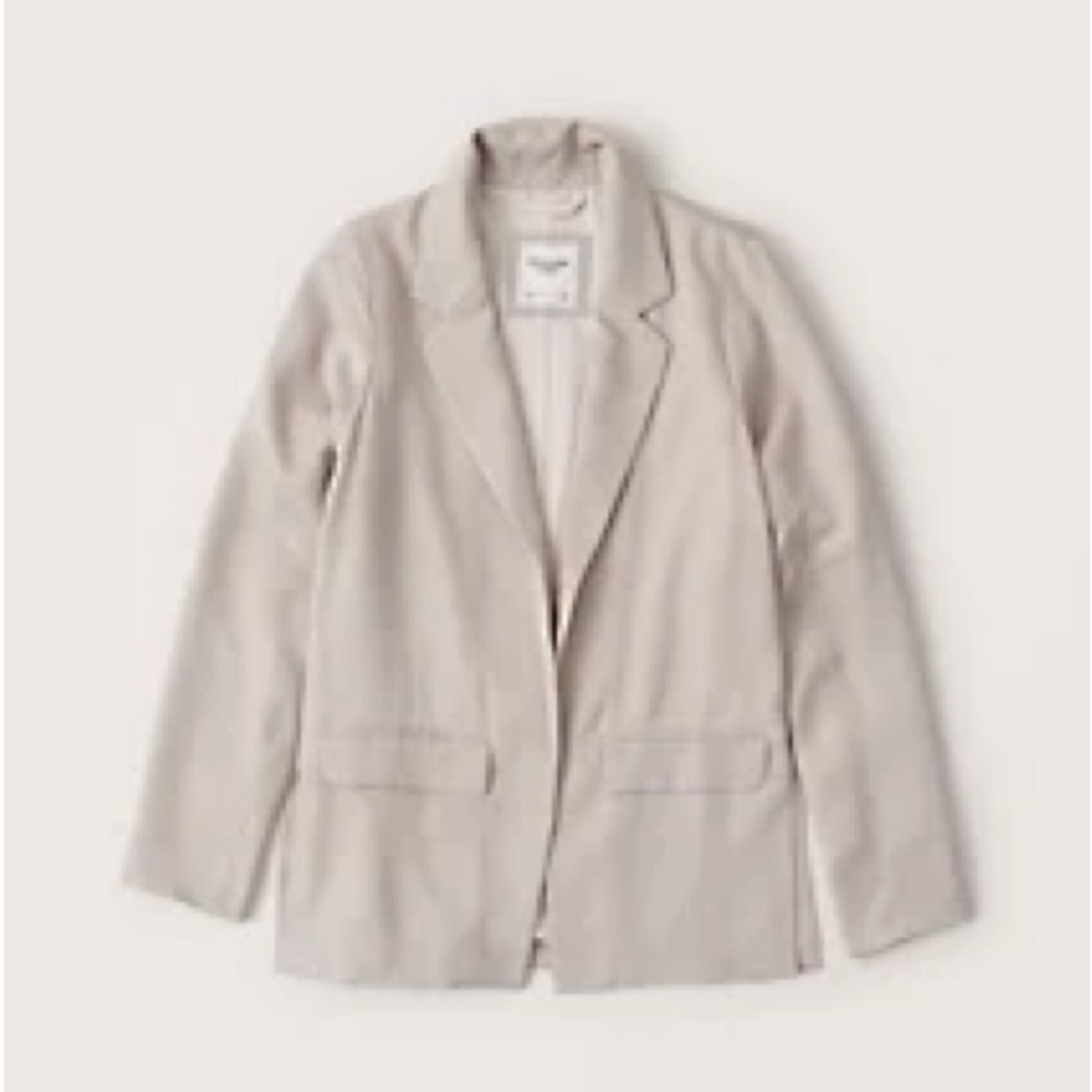 A&F Cream/Tan Drapey Blazer